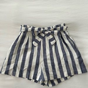 Brand new Pink Lily linen striped shorts